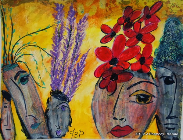 600x457 Joan Princing Art Love One Another - One Love Painting