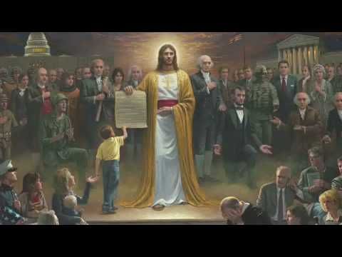 480x360 One Nation Under God Trust, Bible And Reagan Speech - One Nation Under God Painting