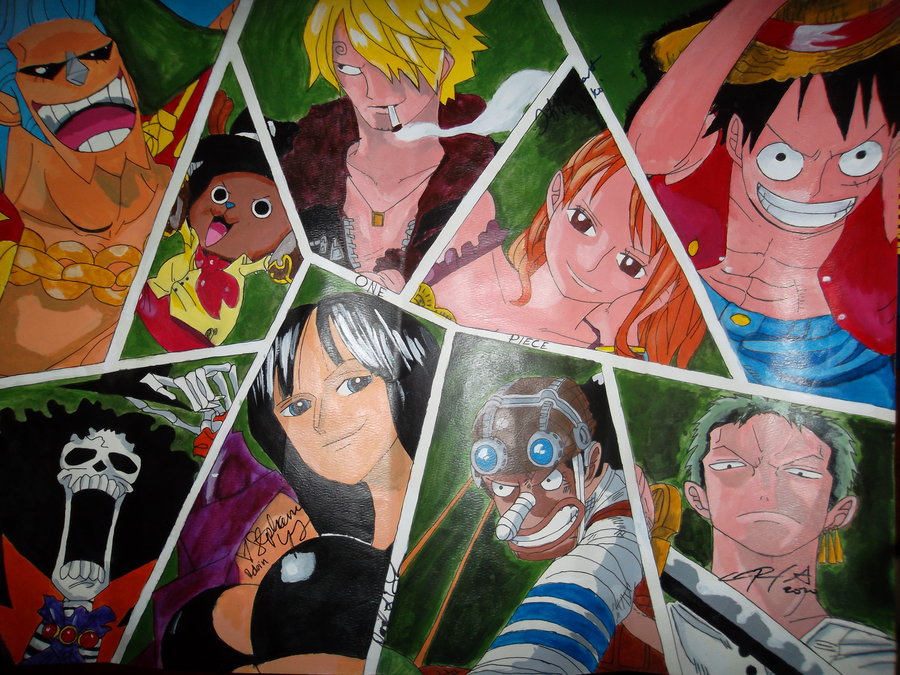 One Piece Painting at PaintingValley.com | Explore collection of One ...