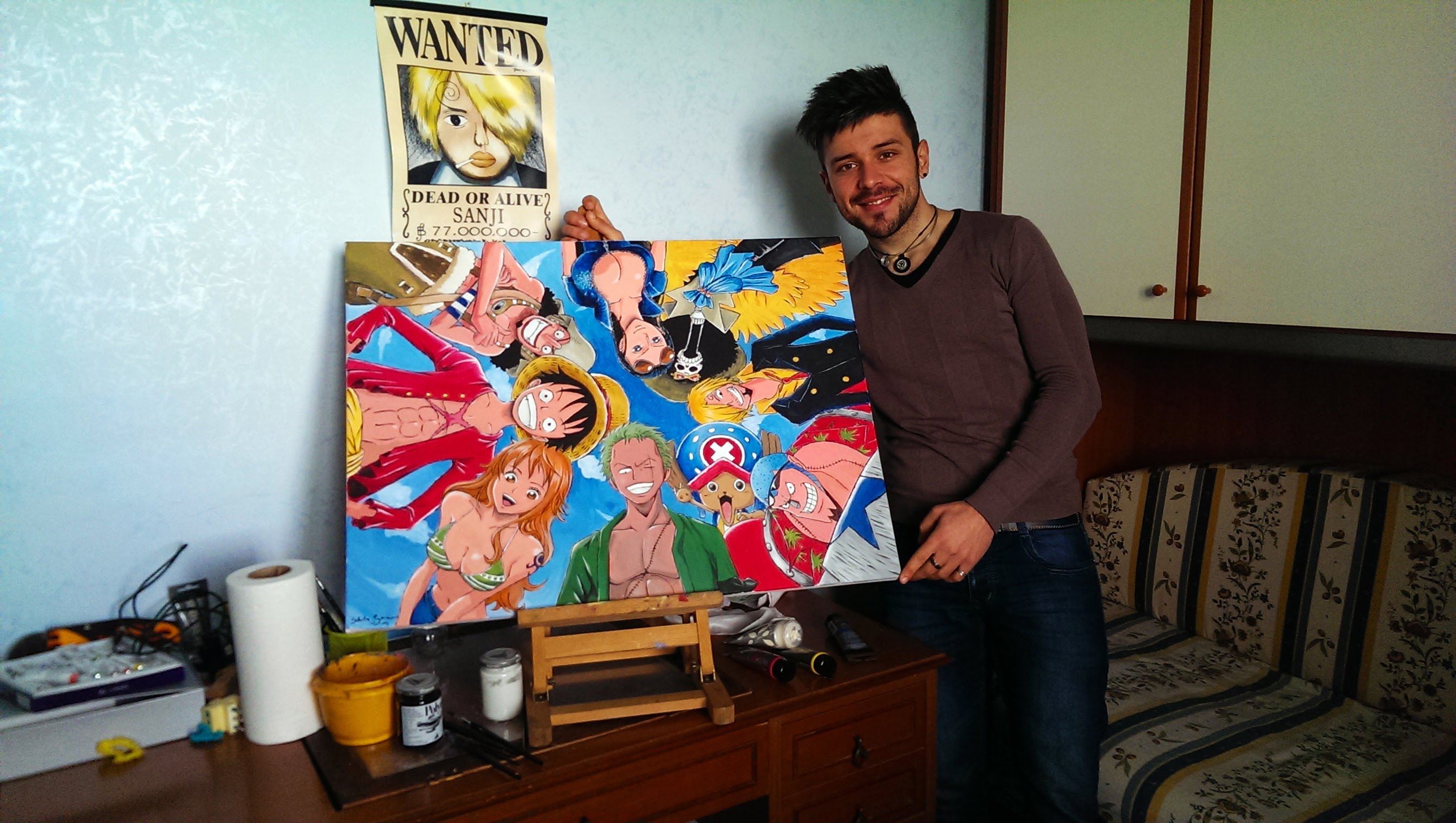 2688x1520 Speed Painting Tela One Piece 60x80 - One Piece Painting