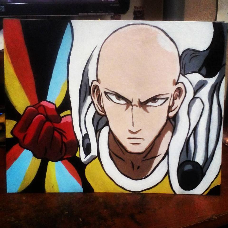 960x960 One Punch Man Painting I Did Recently. - One Punch Man Painting