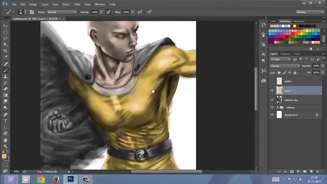 1280x720 One Punch Man Speed Painting Animeplanet - One Punch Man Painting