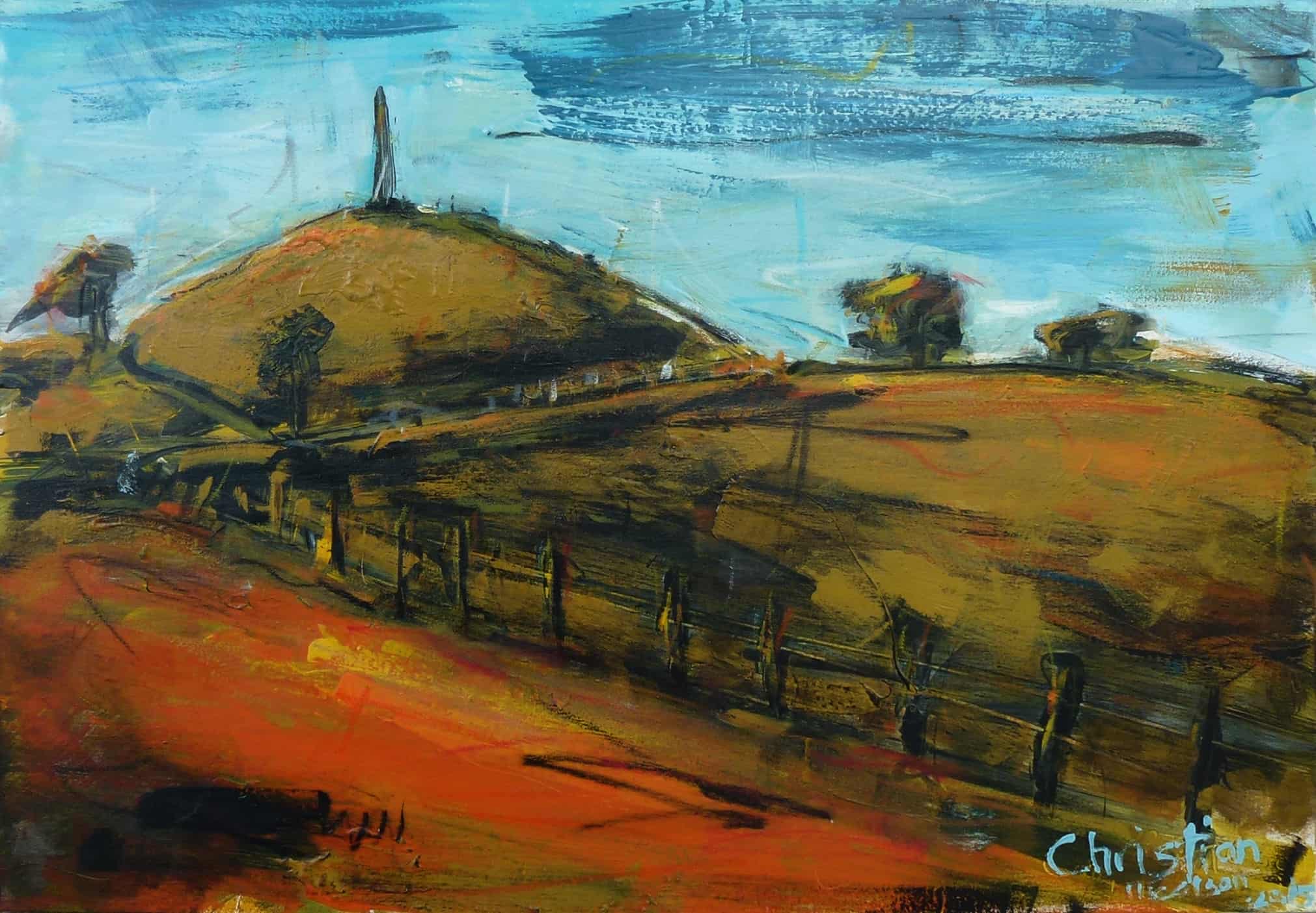 2022x1402 One Tree Hill Christian Nicolson - One Tree Hill Painting