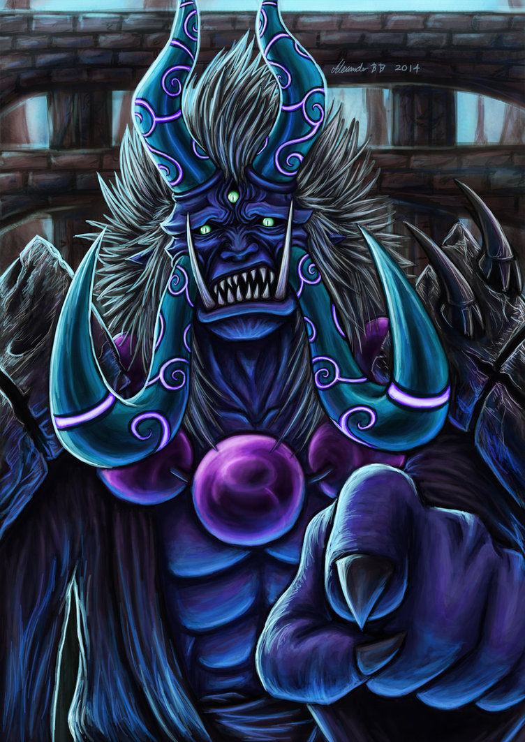 752x1063 Oni Painting - Oni Demon Painting