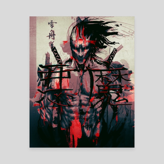 540x540 Japan's Oni, An Art Canvas By John Trinh - Oni Painting
