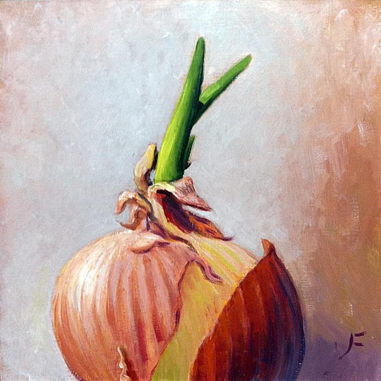 540x540 Sprouting Onion Daily Painting - Onion Painting