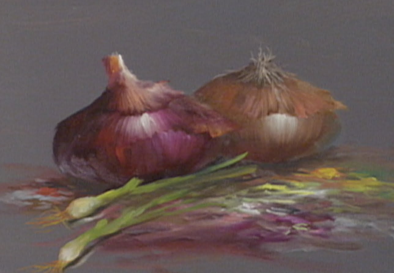 1288x892 The Beauty Of Oil Painting, Series 1, Episode 22 Onion Still - Onion Painting
