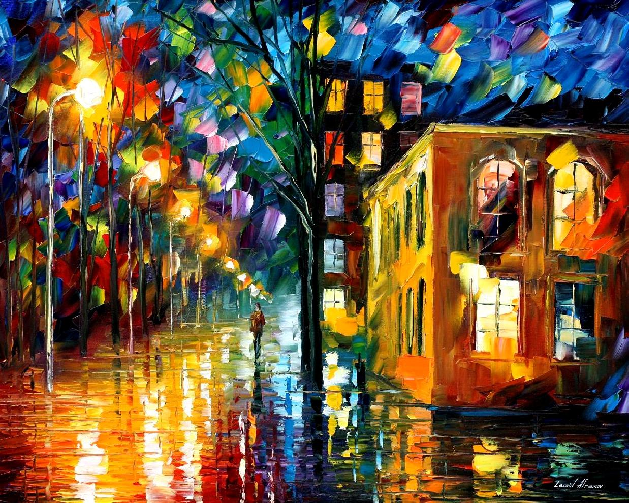 1238x990 Only Love Palette Knife Oil Painting On Canvas By Leonid Afremov - Only Painting