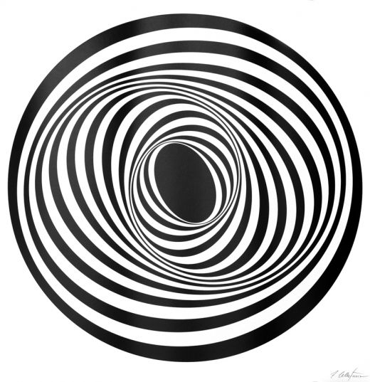 520x537 Francis Celentano Op Art.co.uk - Op Art Painting