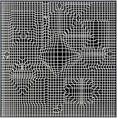 397x400 Op Art Typefaces - Op Art Painting