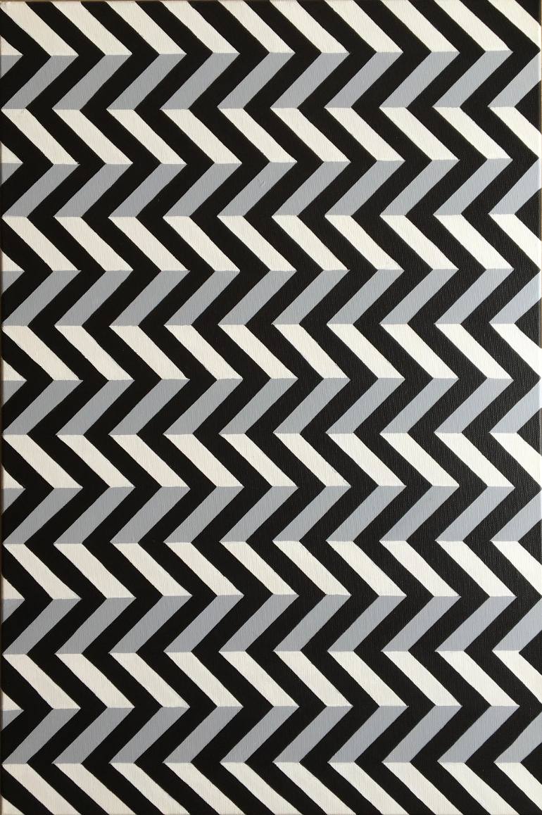 770x1158 Saatchi Art Original Geometric Op Art Canvas Painting Painting By - Op Art Painting