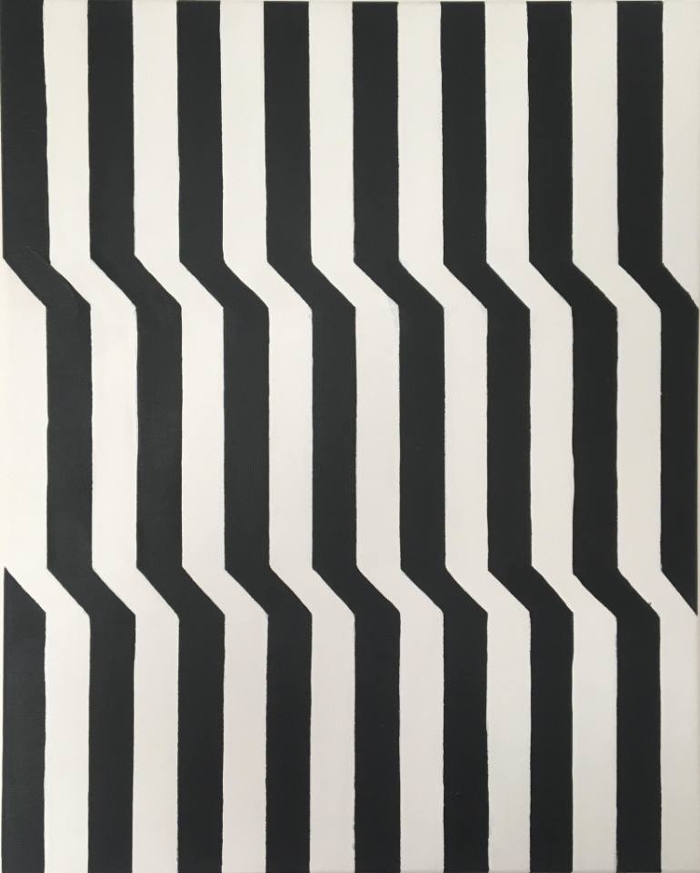 770x961 Saatchi Art Original Modern Op Art Painting Painting By Dominic Joyce - Op Art Painting