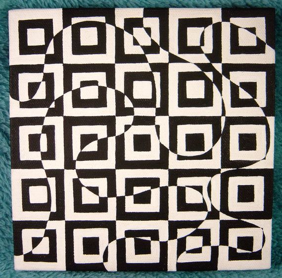 570x560 Stacia - Op Art Painting