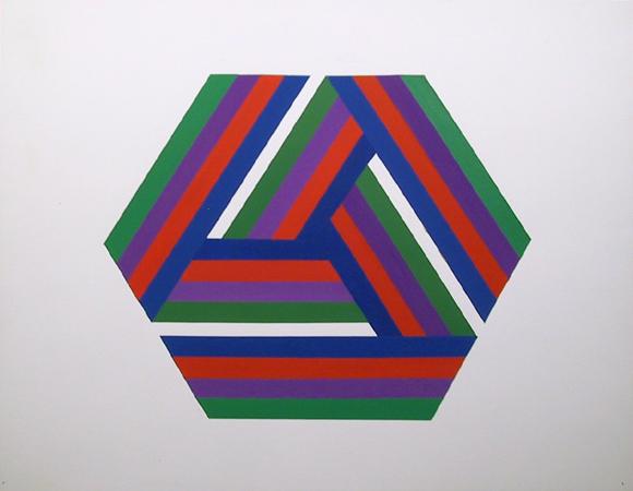 580x450 Jules Engel, Op Art Geometric Painting - Op Painting