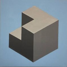 236x237 Op Art Geometric Cube Painting Op Art, Buy Prints - Op Painting