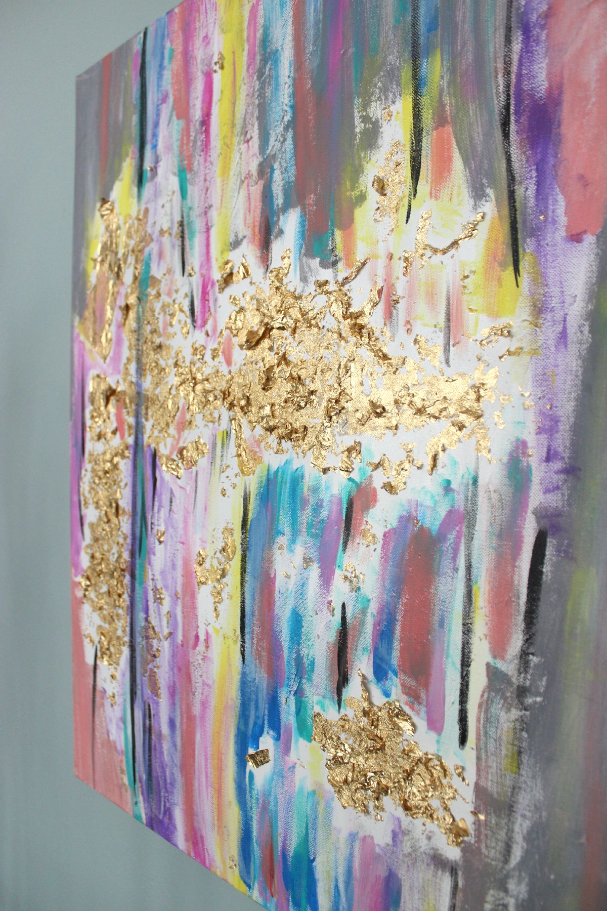 1200x1800 Painting With Acrylics And Gold Leaf 22 - Op Painting