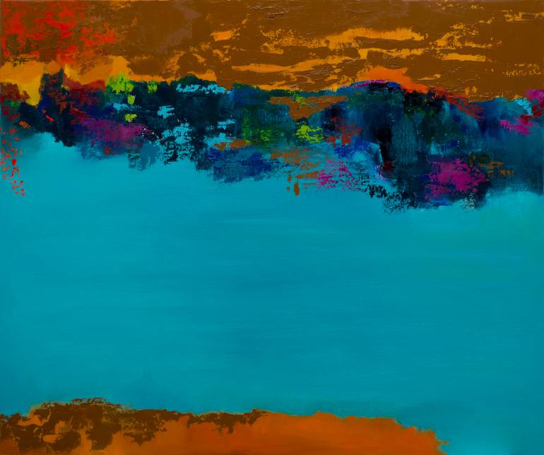 770x644 Saatchi Art Radiant Opal Painting By Marta Zamarska - Opal Painting