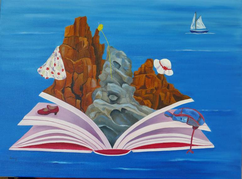 770x572 Saatchi Art An Open Book Painting By Leny Meulendijks Wagemakers - Open Book Painting