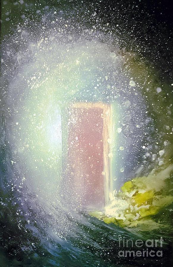 582x900 Heaven's Open Door Painting By Vonicia Verton - Open Door Painting