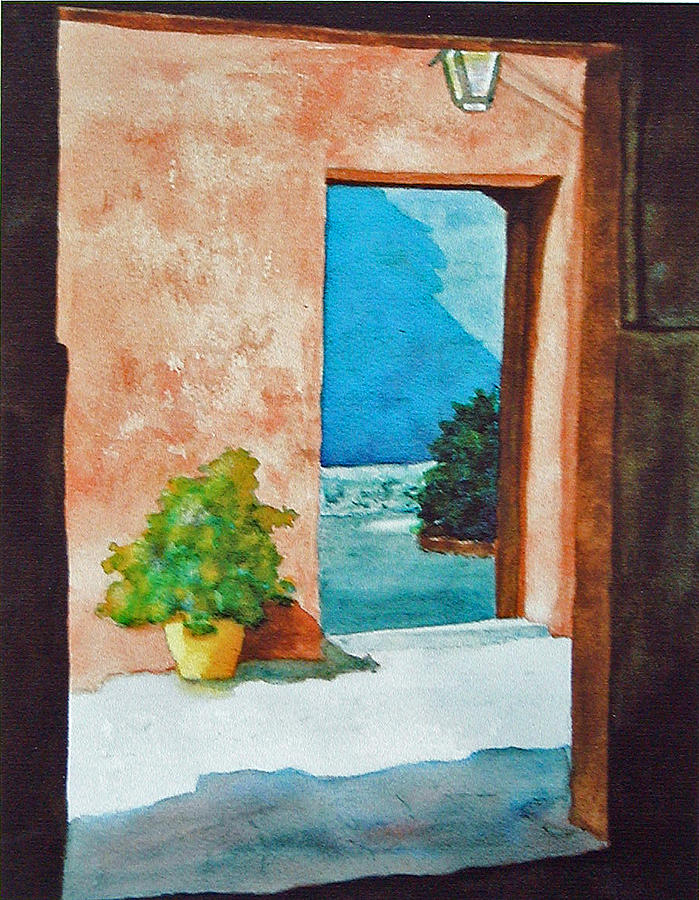 699x900 Open Door Painting By Anna Lohse - Open Door Painting