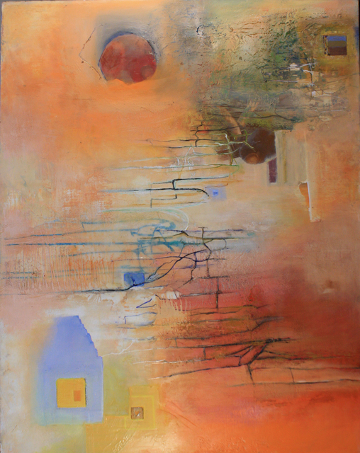 508x640 Alan Soffer Artwork The Open Door Original Painting Encaustic - Open Door Painting