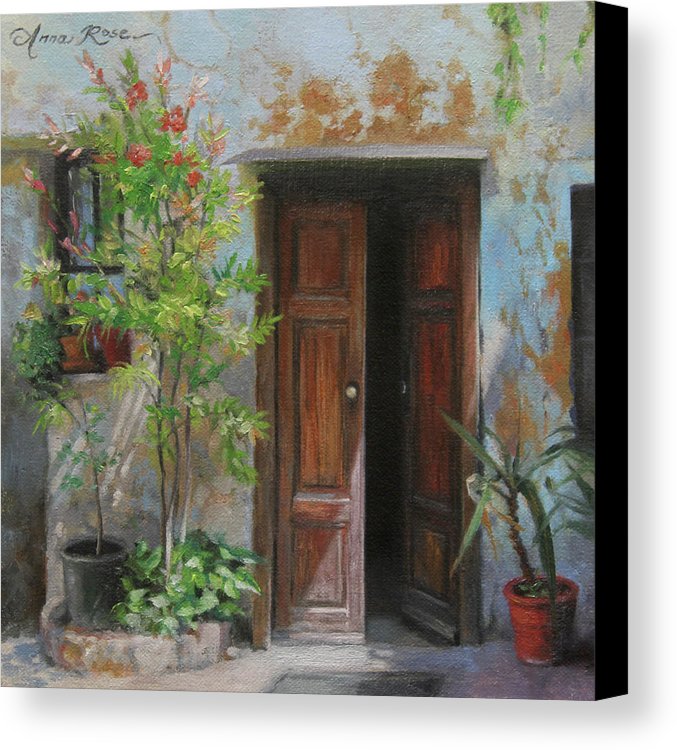 677x750 An Open Door Milan Italy Canvas Print Canvas Art By Anna Rose Bain - Open Door Painting