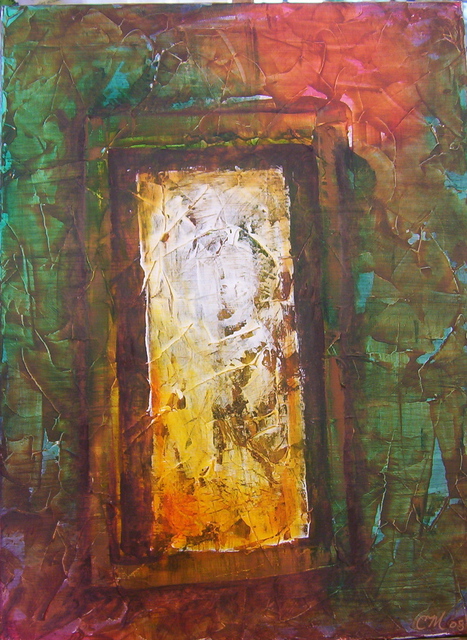 467x640 Claudette Mc Dermott Artwork Open Door Original Painting Oil - Open Door Painting