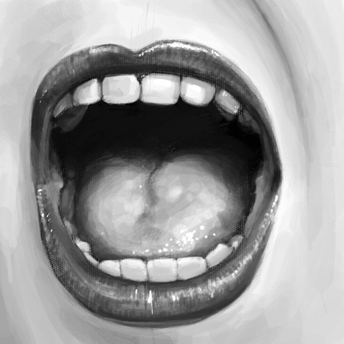 Screaming Mouth Drawing Easy