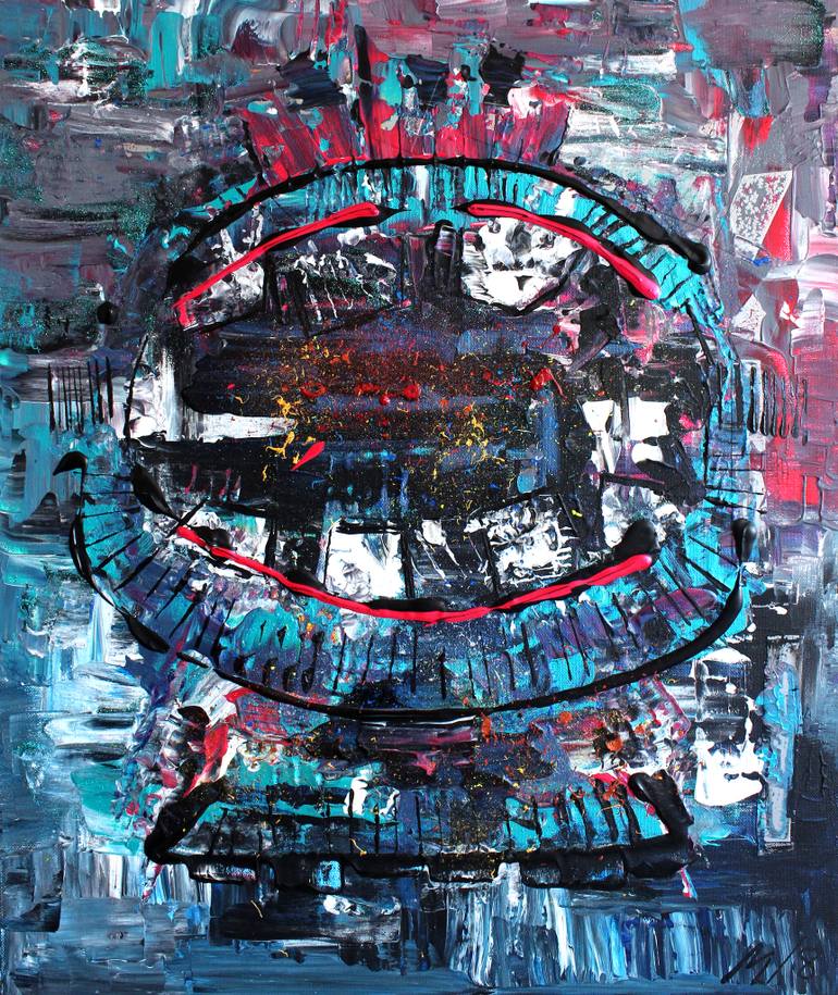770x915 Saatchi Art Open Mouth Painting By Alex Montaner - Open Mouth Painting