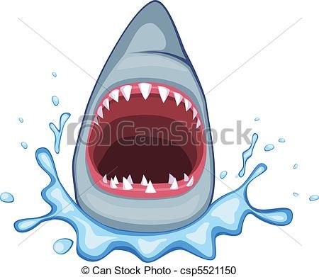 450x391 Cute Open Mouth Shark Painting - Open Mouth Painting