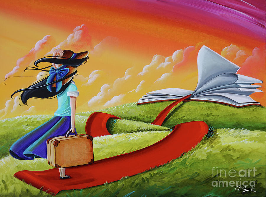 900x666 Life Is An Open Book Painting By Cindy Thornton - Open Painting