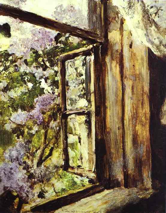 554x710 Oil Paintingopen Window. Lilacs. Study. 1886 - Open Painting