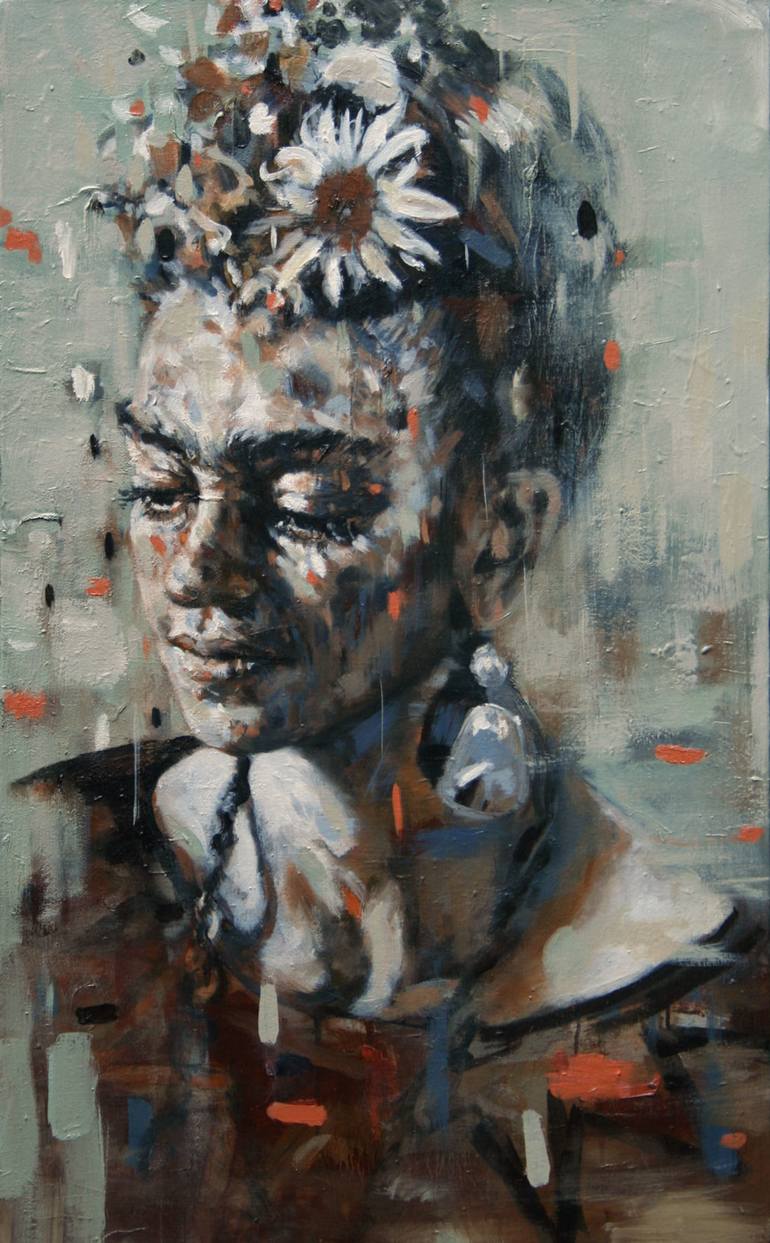 770x1243 Saatchi Art Watching Flowers Open In The Morning - Open Painting