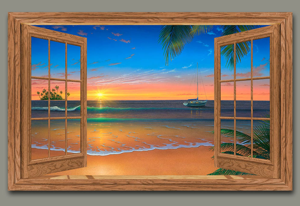996x684 Window Paintings - Open Window Painting