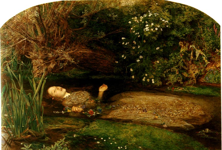 745x504 Representations Of Ophelia - Ophelia Drowning Painting