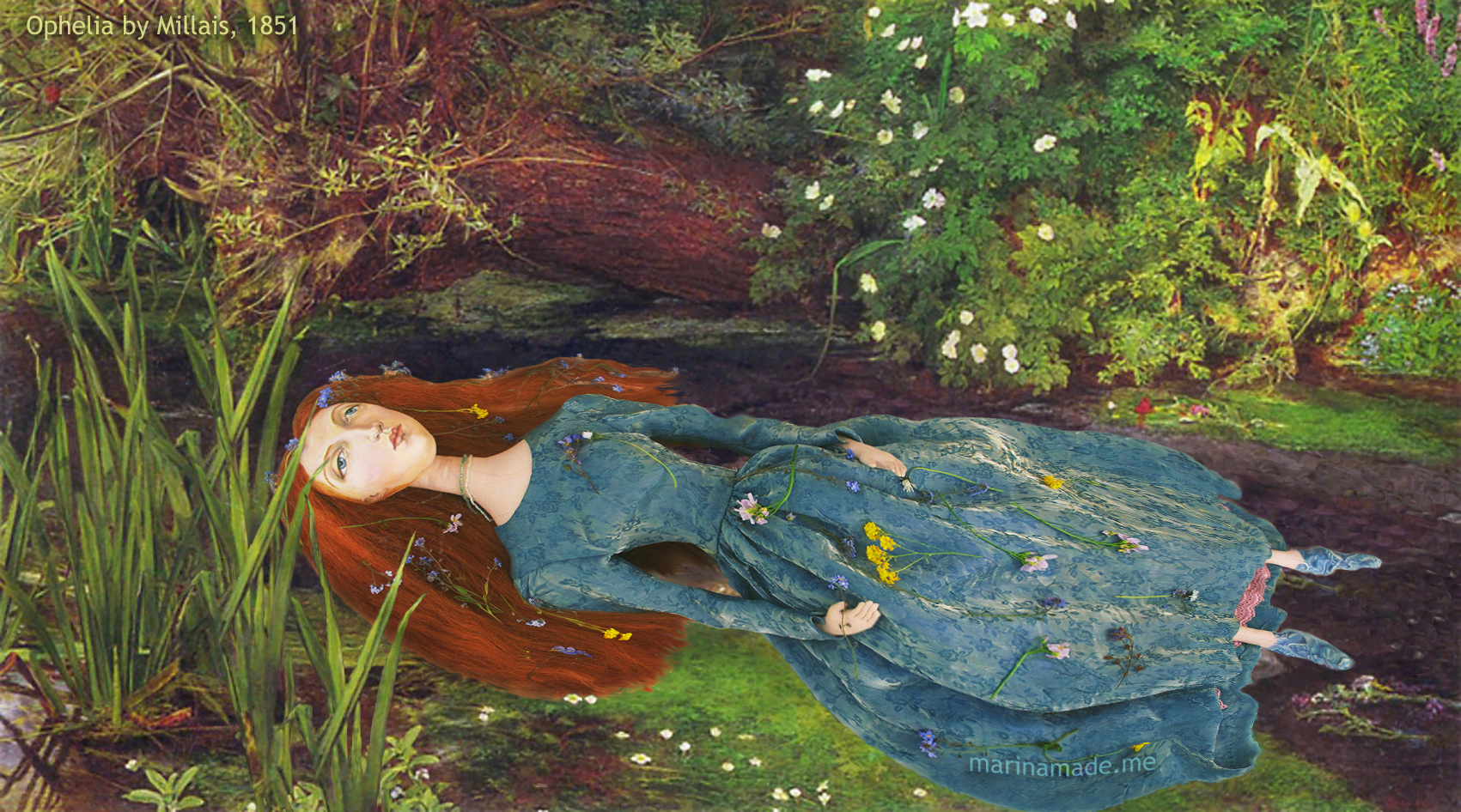 Ophelia Drowning Painting At Paintingvalley Com Explore Collection Of Ophelia Drowning Painting