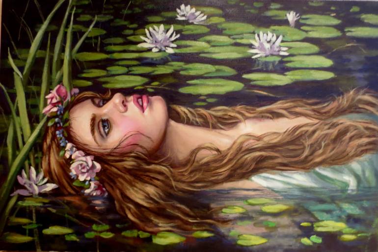 770x515 Saatchi Art Ophelia Painting By Annemarie Holloway - Ophelia Painting