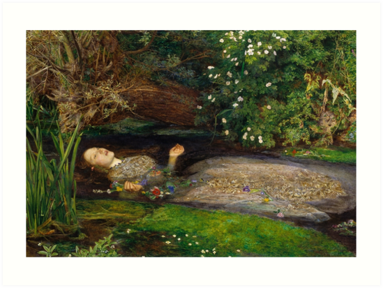 549x413 Ophelia Oil Painting By Sir John Everett Millais - Ophelia The Painting