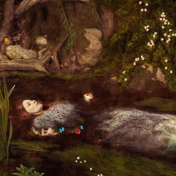 612x612 Painting Re Enactment - Ophelia The Painting
