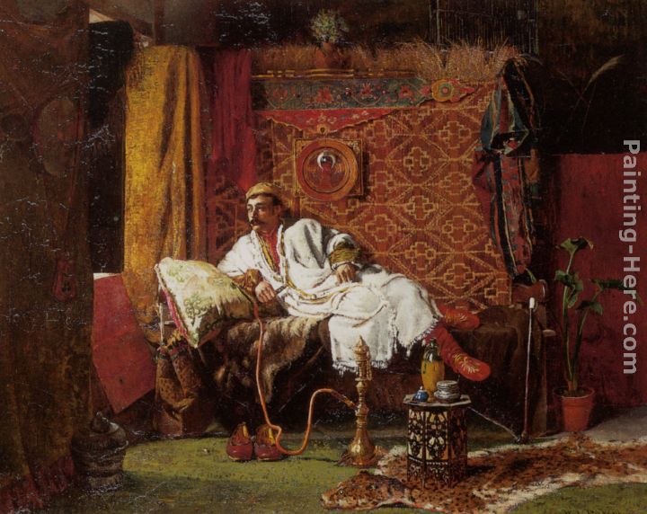 720x572 William Lamb Picknell The Opium Den Painting Anysize 50% Off - Opium Den Painting
