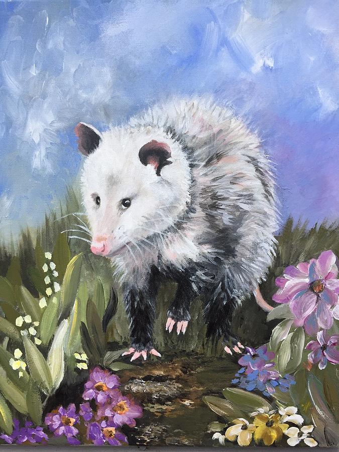 Opossum Painting at PaintingValley.com | Explore collection of Opossum ...