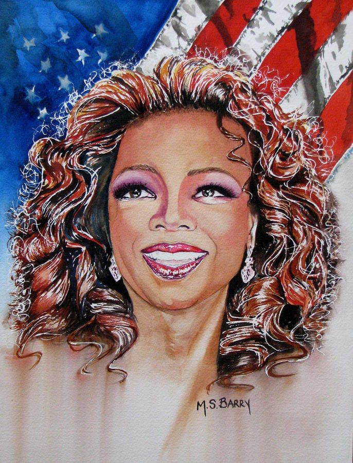 686x900 Shades Of Oprah Canvas Print Canvas Art By Maria Barry - Oprah Painting