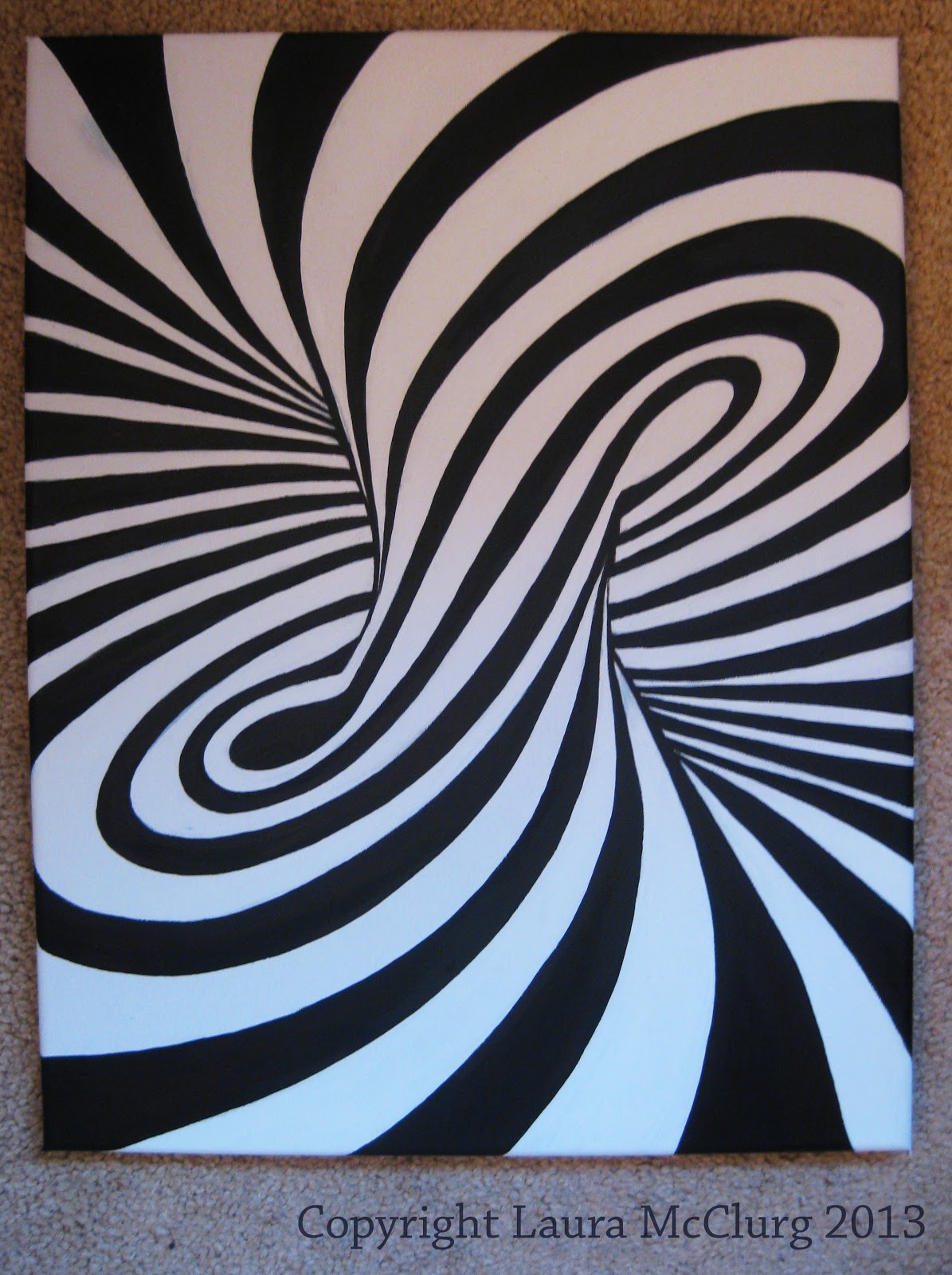 1195x1600 Laura Mcclurg Optical Illusion Painting - Optical Illusion Painting