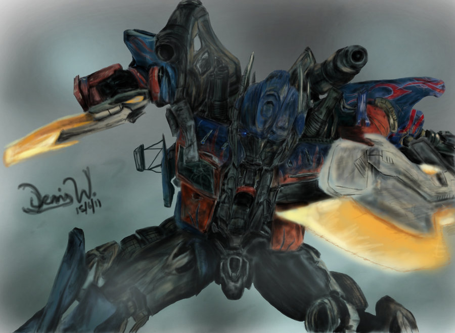 900x658 Optimus Prime Painting By Dennis7w7 - Optimus Prime Painting