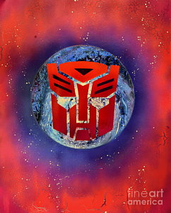 242x300 Optimus Prime Paintings Fine Art America - Optimus Prime Painting