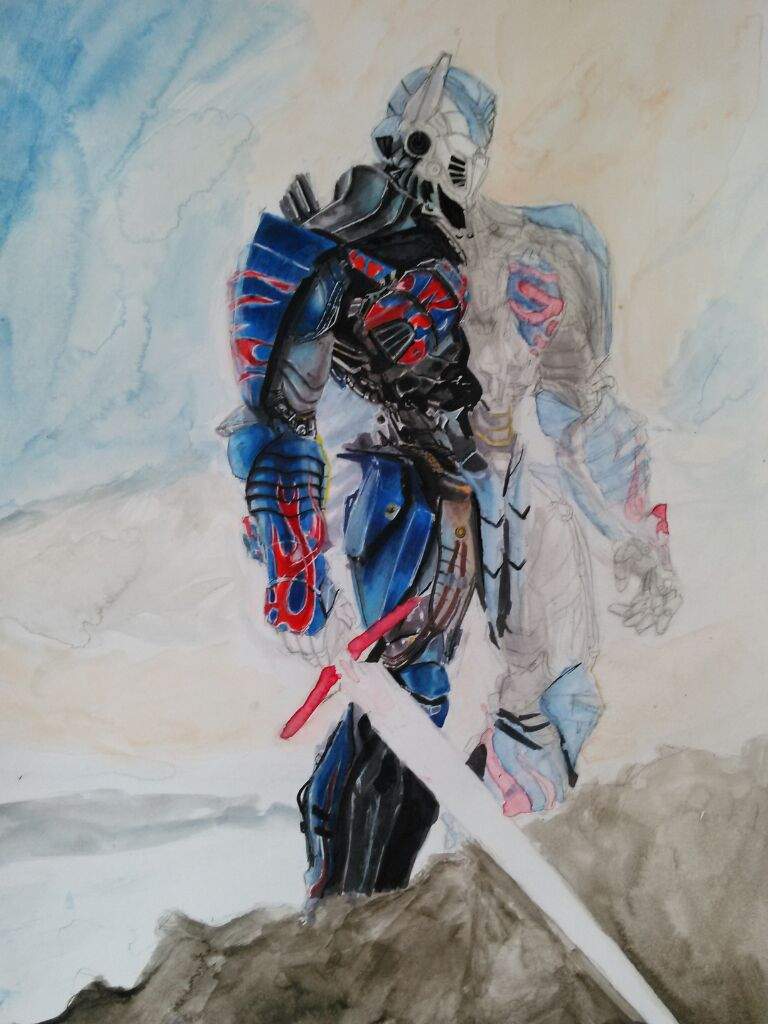 768x1024 Optimus Prime The Last Knight Art Amino - Optimus Prime Painting