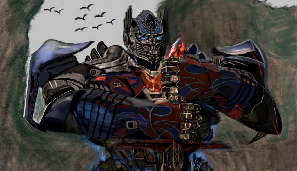 1024x590 Optimus Prime Transformers + Speed Paint By Queenmg - Optimus Prime Painting