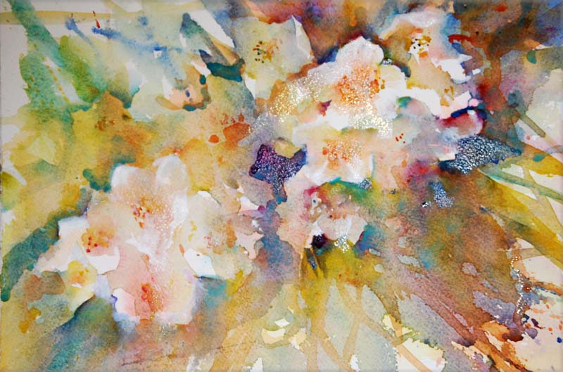 800x529 Watercolours With Life Simply Watercolour - Orange Blossom Painting