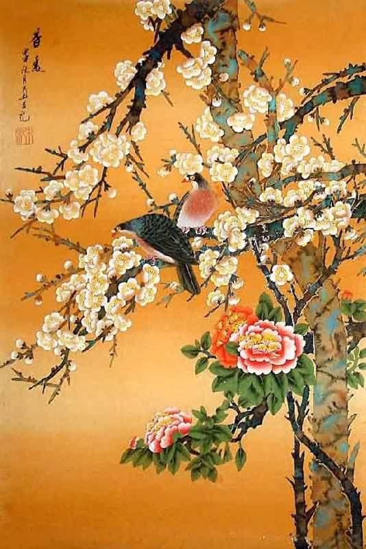 534x800 Chinese Peach Blossom Painting 2319073, 45cm X X - Orange Blossom Painting