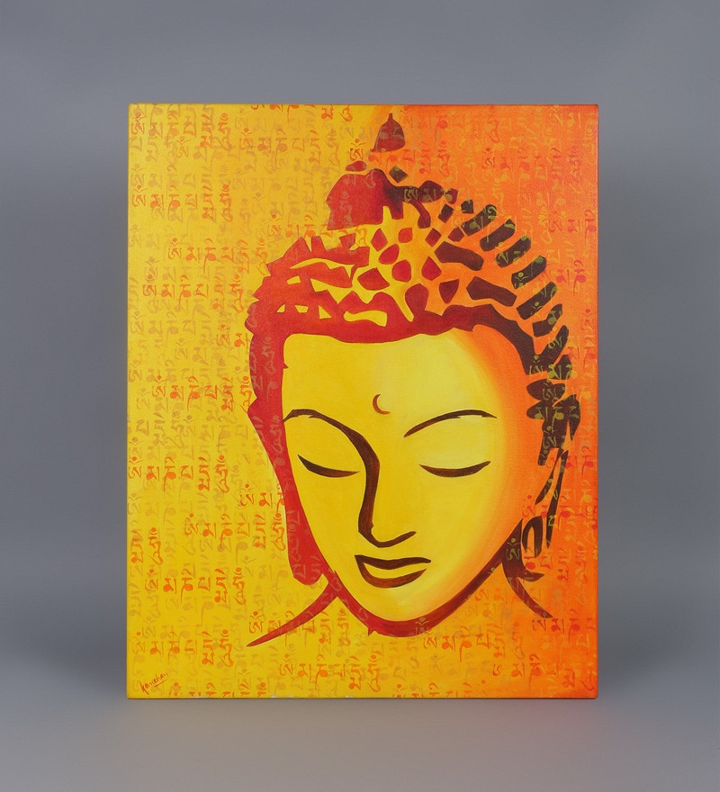 Orange Canvas Painting at PaintingValley.com | Explore collection of ...